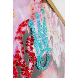 Gerahmtes Bild La Viva Mexico 100x100cm