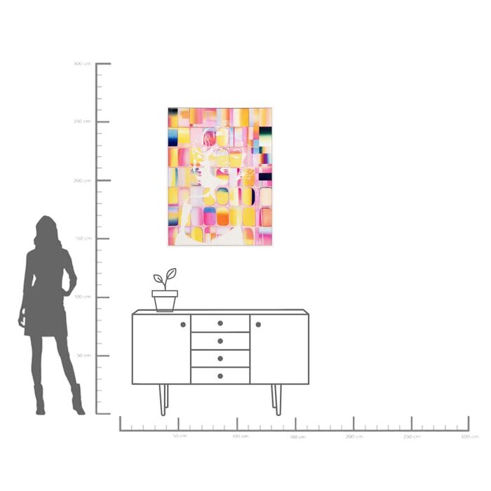 Leinwandbild Diva Pixel 120x90cm