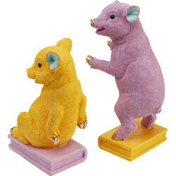 Buchstütze Pig Party (2/Set)