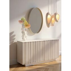 56711 - Vase Viento Weiß 35cm