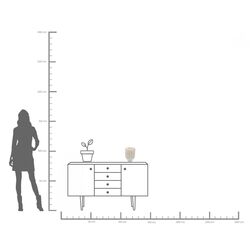 Vase Viento Weiß 26cm