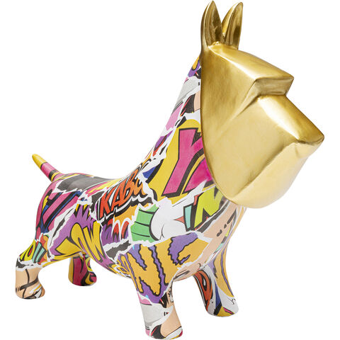 Deco Figurine Graffiti Pixel Dog 35cm