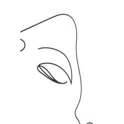 Gerahmtes Bild Drawing Lady 63x93cm