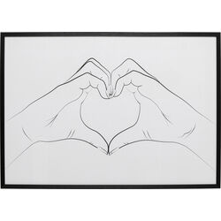 56770 - Quadro incorniciato XX Cuore 103x73cm