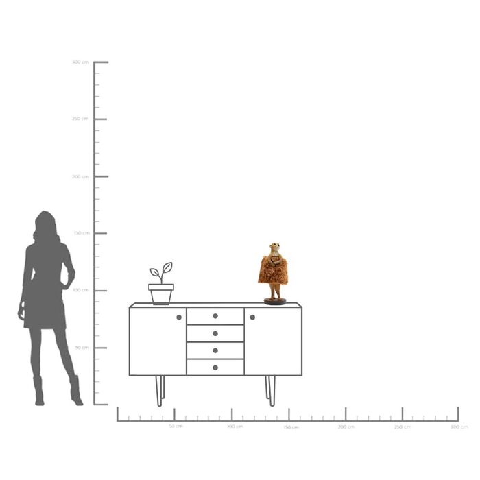 Tischleuchte Animal Meerkat Fur 51cm
