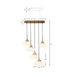 Hängeleuchte Gocce 60cm