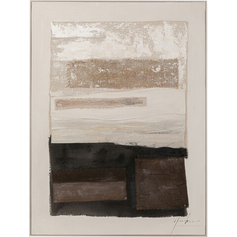 Cuadro enmarcado Lontano Marrón 90x120cm
