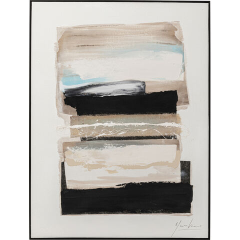 Cuadro enmarcado Lontano Beige 90x120cm