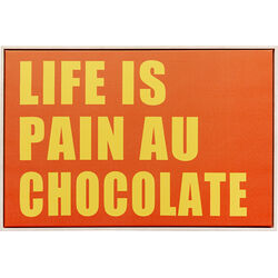 Quadro con cornice Pain Au Chocolate 40x60cm