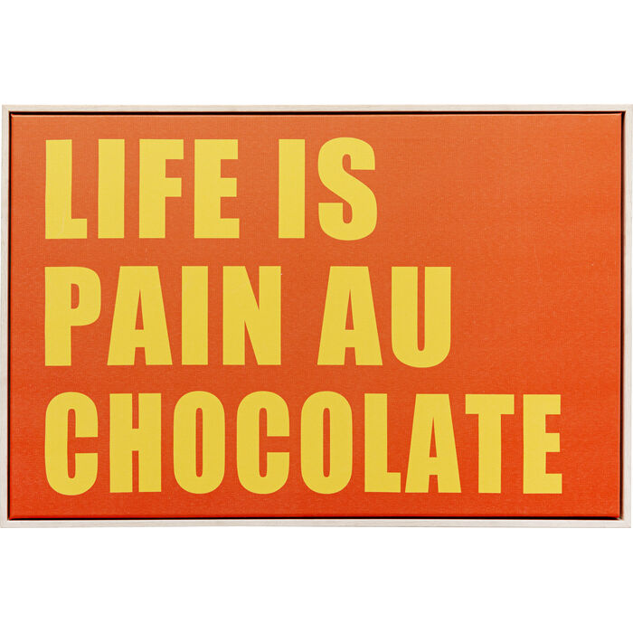 Framed Picture Pain Au Chocolate 40x60cm