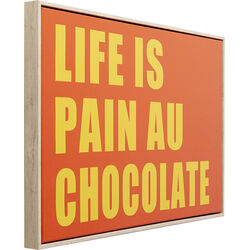 Framed Picture Pain Au Chocolate 40x60cm