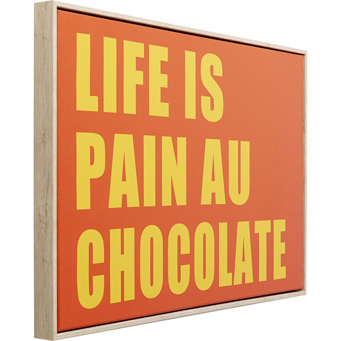 Quadro con cornice Pain Au Chocolate 40x60cm