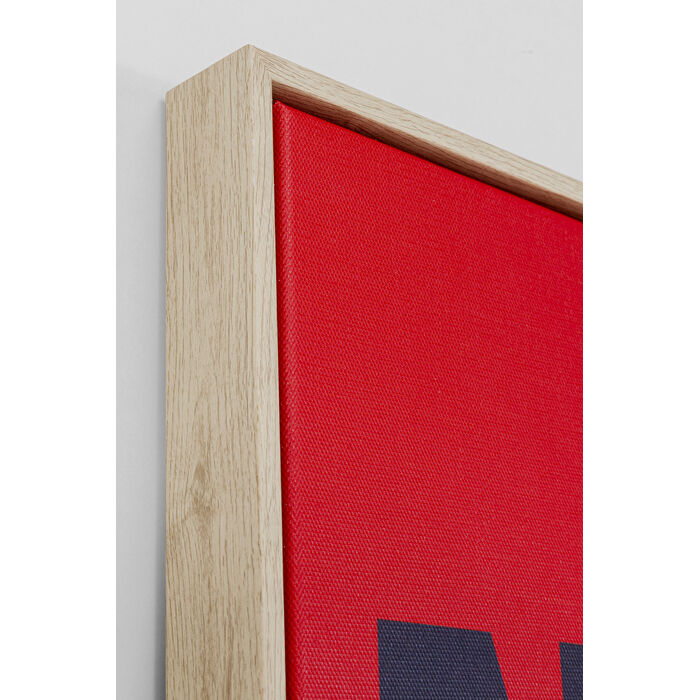 Quadro con cornice Need Money 80x80cm