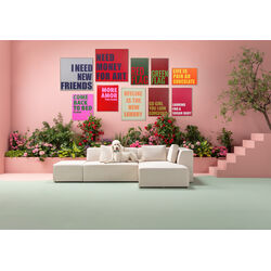 56789 - Quadro con cornice Need Money 80x80cm