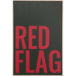 Tableau encadré rouge Flag 40x60cm