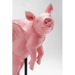 Deko Figur Flying Pig Rosa 29cm