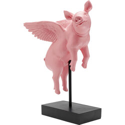 Deko Figur Flying Pig Rosa 29cm