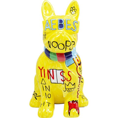Figura deco Graffiti Dog amarillo 122cm