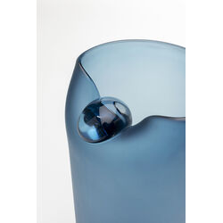 Vase Buckle Blau 33cm