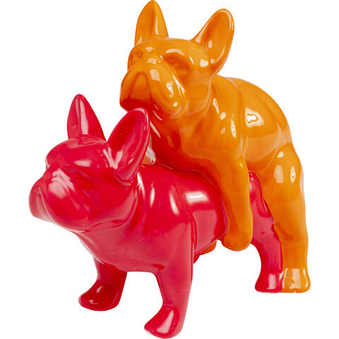 Deco Figurine Love Dogs Pink Duo Pop