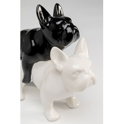 Deko Figur Love Dogs Schwarz
