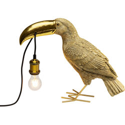 56858 - Lampe à poser Toucan doré 42cm