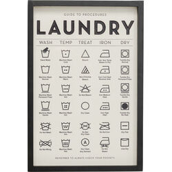 56901 - Framed Picture Laundry 61x41cm