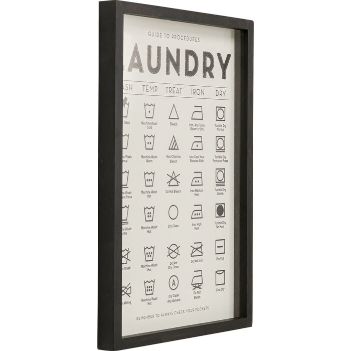 Quadro con cornice Laundry 61x41cm