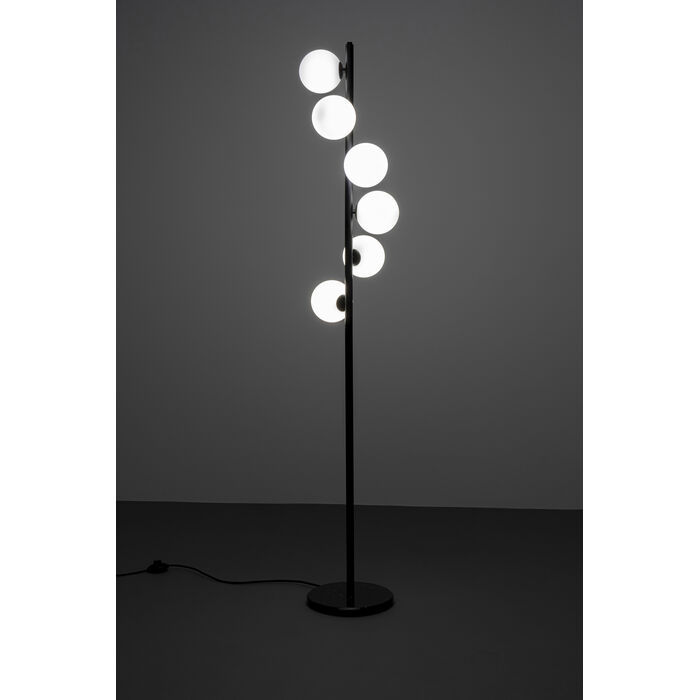 Floor Lamp Scala Balls Milky Black 160cm