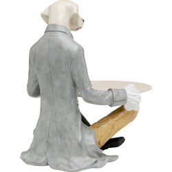 Deko Figur Gentleman Dog Tray 29cm