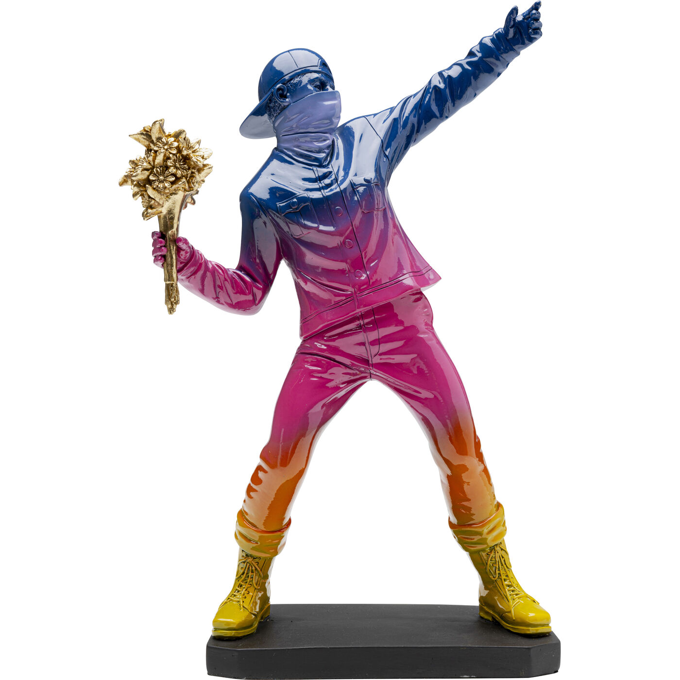 [56928] Figura Deco Street Art Bouquet Rainbow 41cm