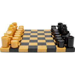 Deco Object Chess Focus Mustard 26x26cm