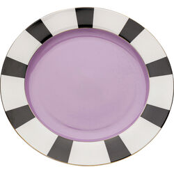 Plate Harlequin Purple Ø31cm