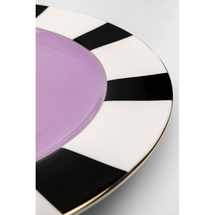 Plate Harlequin Purple Ø31cm