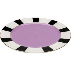 Plate Harlequin Purple Ø31cm