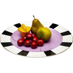 Plate Harlequin Purple Ø31cm