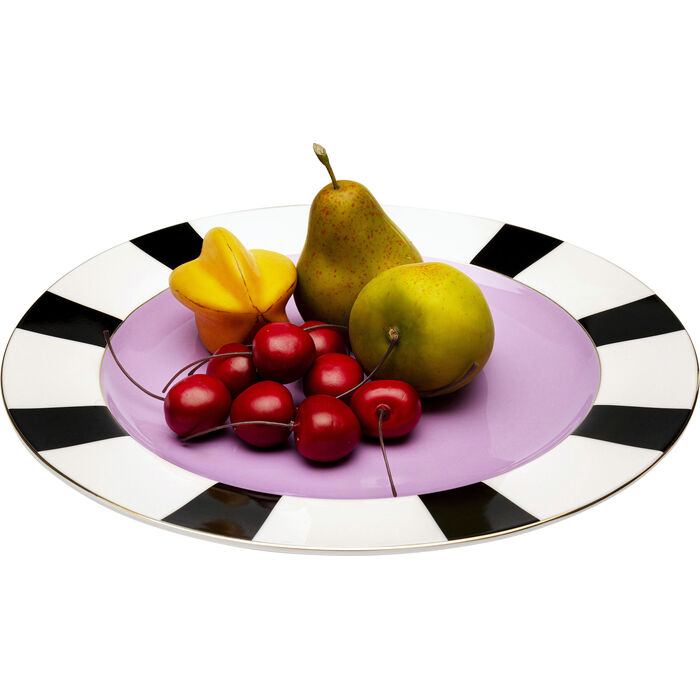 Plate Harlequin Purple Ø31cm