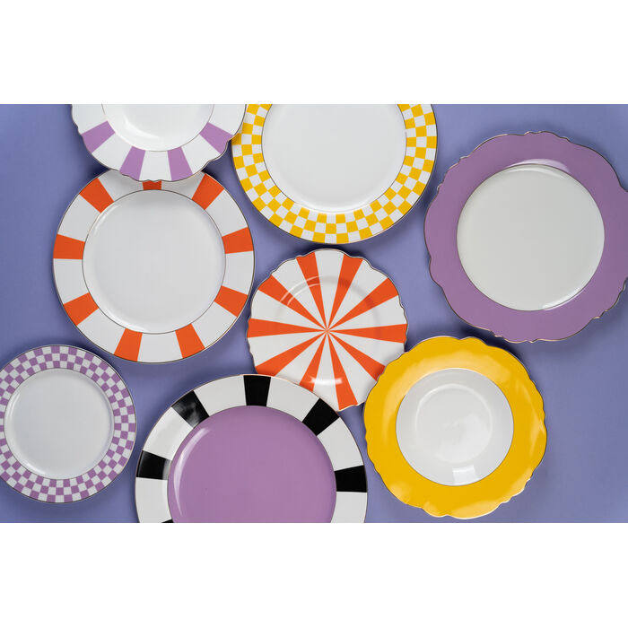 Plate Harlequin Purple Ø31cm