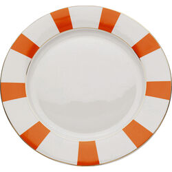 Plate Harlequin Orange Ø27cm