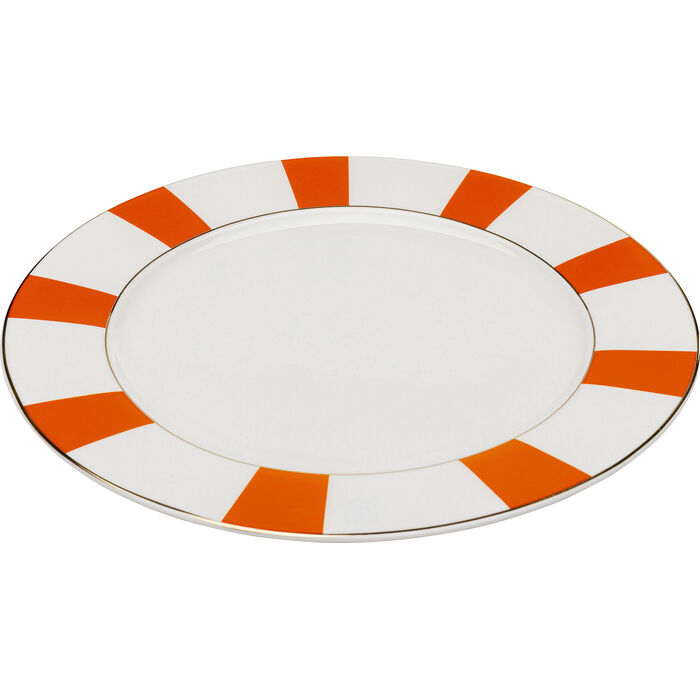 Plate Harlequin Orange Ø27cm