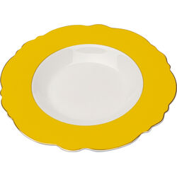 Plate Deep Harlequin Yellow Ø23cm