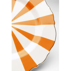 Plate Harlequin Orange Ø22cm