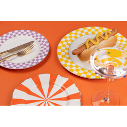 Plate Harlequin Orange Ø22cm