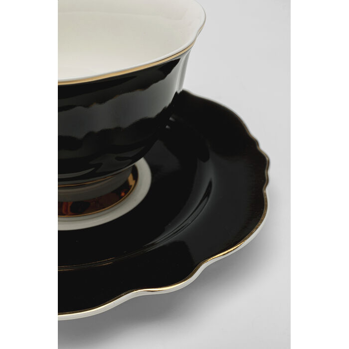 Coffee Cup Harlequin Black (2/part)