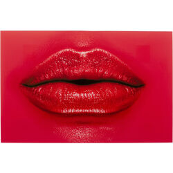 Cuadro cristal Red Lips 120x80cm