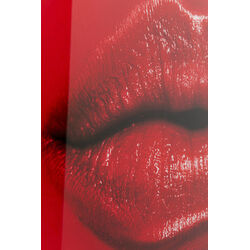 Glass Picture Red Lips 120x80cm