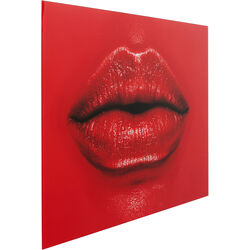 Qudaro in vetro Red Lips 120x80cm