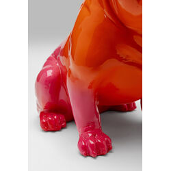 Deco Figurine Fashion Dog Orange 17cm