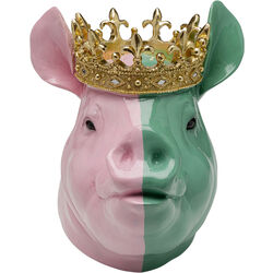 Deco Figurine Crowned Pig 28cm