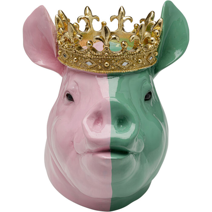 Figura Deco Crowned Pig 28cm